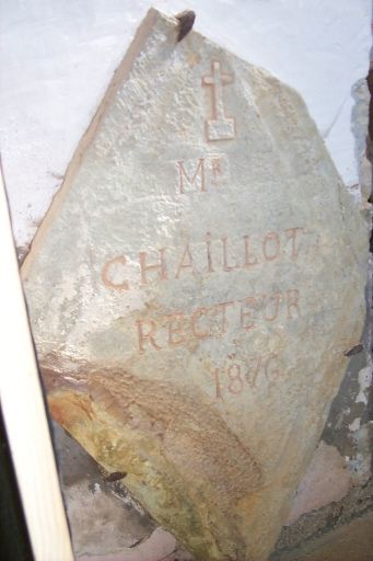 Dalle funéraire de l'abbé Chaillot