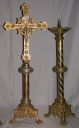 Garniture d'autel 2 : croix et 6 chandeliers