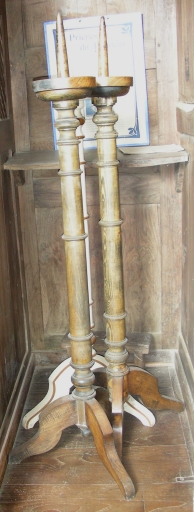 Paire de Chandeliers funéraires