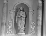 Statues (2) (petite nature) : Saint Pierre, Saint Paul, église paroissiale Saint-Pierre, Saint-Paul (Montreuil-sous-Pérouse)
