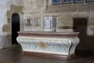 Autel ; tabernacle (maître-autel), Saint-Nicolas-des-Eaux (Pluméliau fusionnée en Pluméliau-Bieuzy en 2019)
