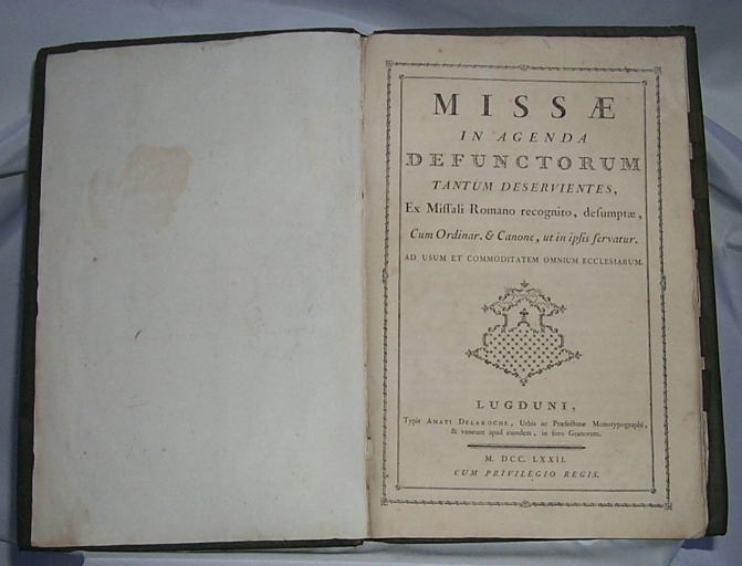 Livre : missel