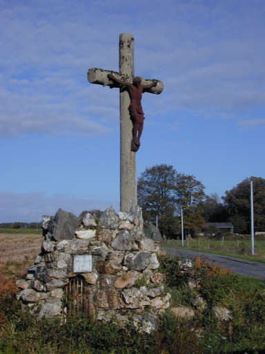Croix monumentale - oratoire, près du Val (Saint-Just)