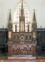 Ensemble du maître-autel : autel, tabernacle, exposition, retable, 2 gradins d'autel, 2 degrés d'autel