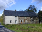 Alignement de trois maisons, le Bas Gavrain (Renac)