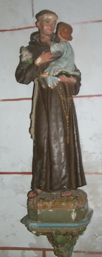 Statue sur socle : saint Antoine de Padoue