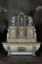 Maître-autel : retable, autel et tabernacle à dais d'exposition