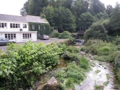 Moulins à foulon et à papier du Bras d'Argent, puis porcherie dite Elevage Quintinais, actuellement usine de produits agro-alimentaires Elquin (Saint-Brandan)