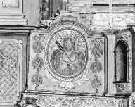 Ensemble de deux bas-relief : Christ souffrant, Vierge de douleur, église paroissiale Sainte-Édiltrude (Tréflez)