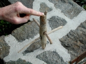 Piquet de raye, filets pointés