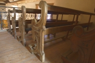 Ensemble de 10 bancs de fidèles