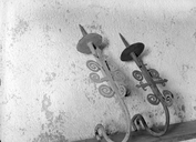 Ensemble de deux chandeliers, chapelle de Quénépévan (Langoëlan)