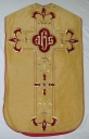 Ornement doré 2 : chasuble, bourse de corporal, étole, manipule, voile de calice, chape (Lanhélin fusionnée en Mesnil-Roc'h en 2019)