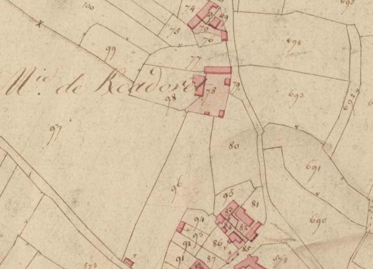 Ancienne métairie de Kercadoret, actuellement maison, 5 rue du Port Goret, Kercadoret (Tréveneuc)