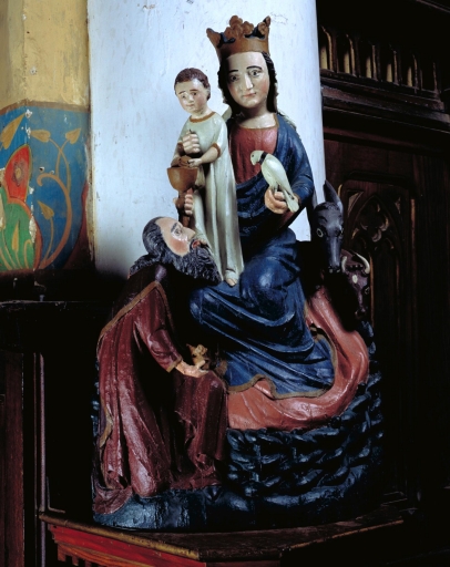 Groupe sculpté : Adoration du Mage