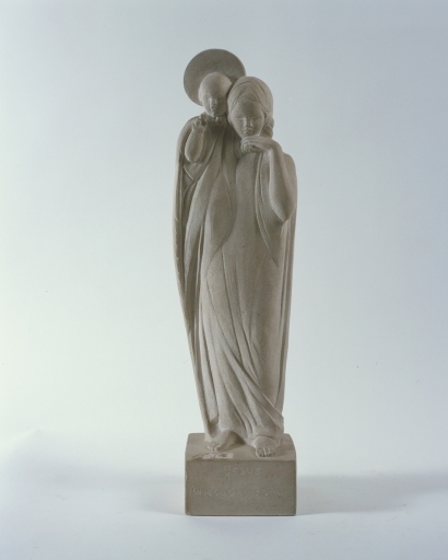 Statue : Vierge à l'Enfant, dite Jésus, Ange du grand conseil