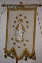 Bannière de procession : Immaculée Conception, Sainte Jeanne d'Arc