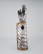 Bras-reliquaire de saint Hervé, église paroissiale Saint-Hervé (Lanhouarneau)