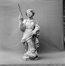 Statuette : Sainte Catherine d'Alexandrie, chapelle Saint-Aubin, Lanvaïdic (Port-Launay)