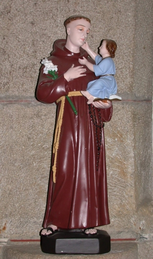 Statuette : Saint Antoine de Padoue et l'Enfant