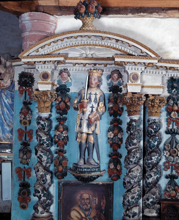 Statue (grandeur nature) : saint Salomon de Bretagne