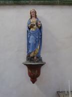 Statue : sainte Catherine d'Alexandrie, église paroissiale Saint-Pierre et Saint-Paul (Coray)