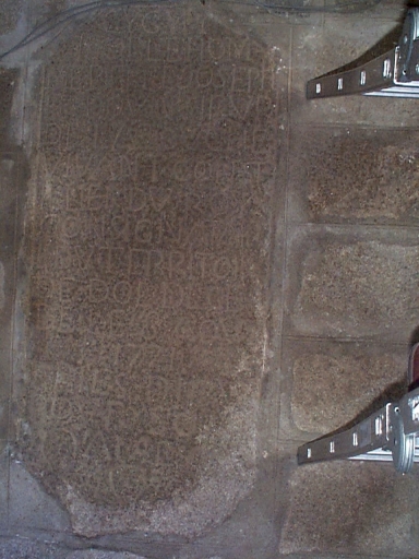 Dalle funéraire de Pierre Joseph Hedoux (?)