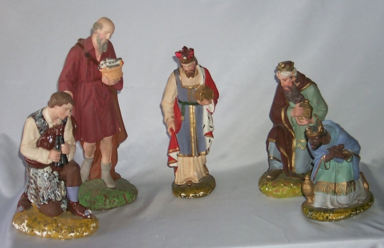 Ensemble 2 de 5 santons