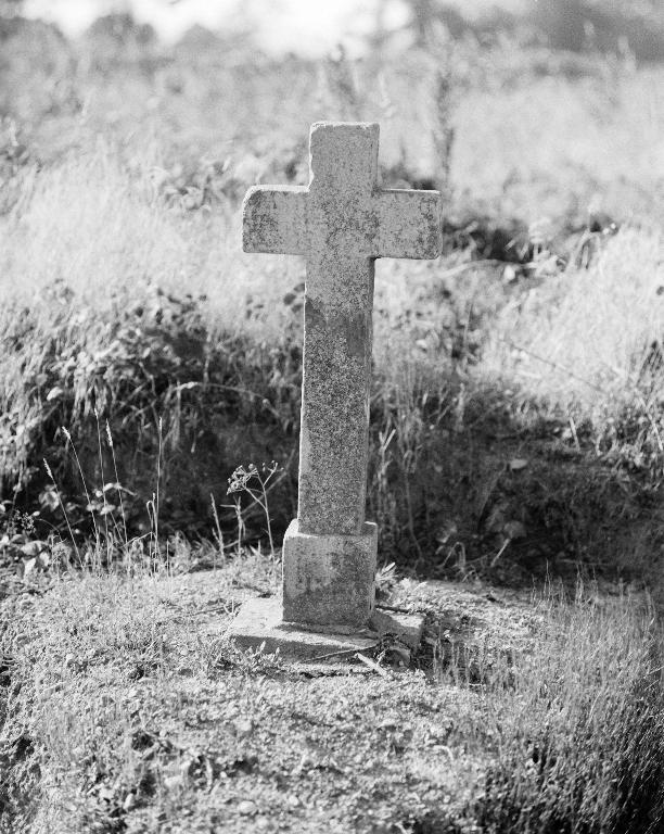 Croix de chemin, sur la D 126, à l'ouest de la Ville Allain (Josselin)