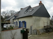 Alignement de fermes, le Bas-Chemin (Brécé)