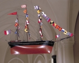 Maquette-ex-voto de trois-mats carré clipper (?), DIT ALSACE-LORRAINE