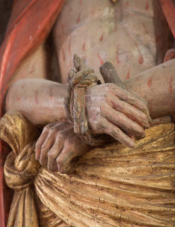Statue : Christ aux outrages, Eglise Saint-Cyr et Sainte-Julitte (Molac)
