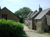 Alignement de maisons, le Tertre Odile (Combourg)