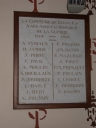 Tableau commémoratif des morts (Chancé fusionnée en Piré-Chancé en 2019)