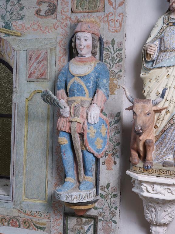 Statue : Saint Maurice d'Agaune, chapelle Notre-Dame de Cartudo (Pluherlin)