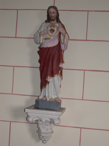 Statue sur culot : Sacré Coeur