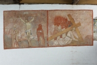 Ensemble de peinture monumentale : chemin de croix