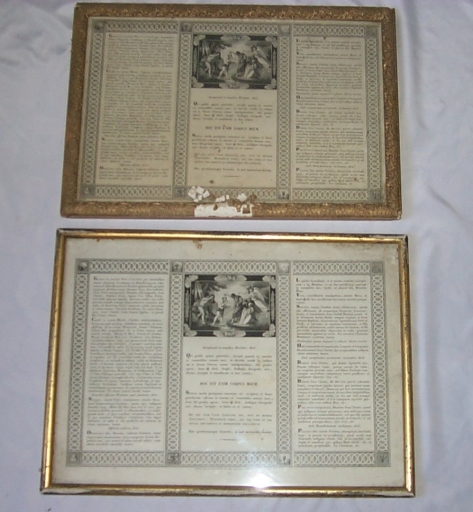 Ensemble de 2 canons d'autel