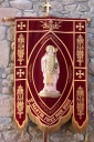 Bannière de procession paroissiale : saint Martin