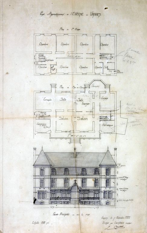 Evêché, 20 rue Richemont (Vannes)