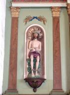 Statue : Christ aux outrages, Chapelle Lochrist an Izelvet (Plounévez-Lochrist)