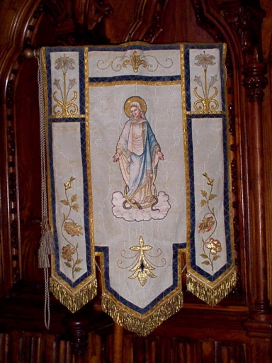 Bannière de procession : Immaculée Conception