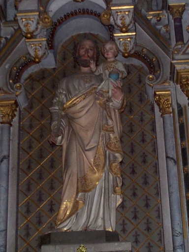 Statue : saint Joseph et l'Enfant