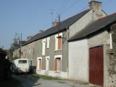 Alignement de maisons, le Pâtis David (Sainte-Marie)