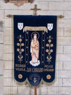 Bannière de Notre-Dame du Crann, église Saint-Pierre (Spézet)