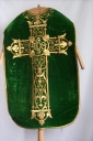 Ornement vert 2 : chasuble, bourse de corporal