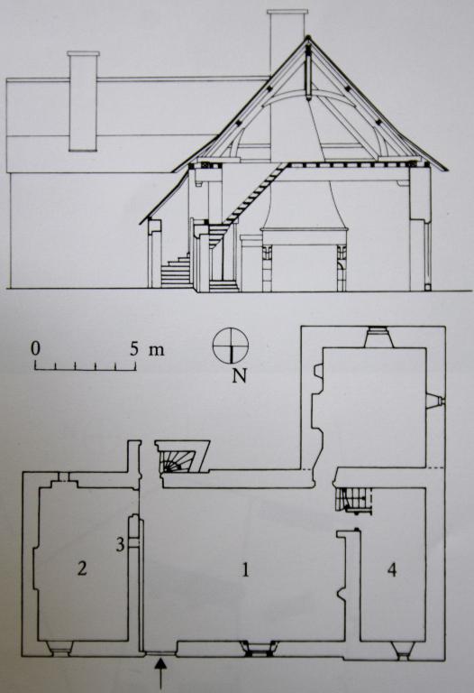 Charpente du manoir du Boberil (L'Hermitage)