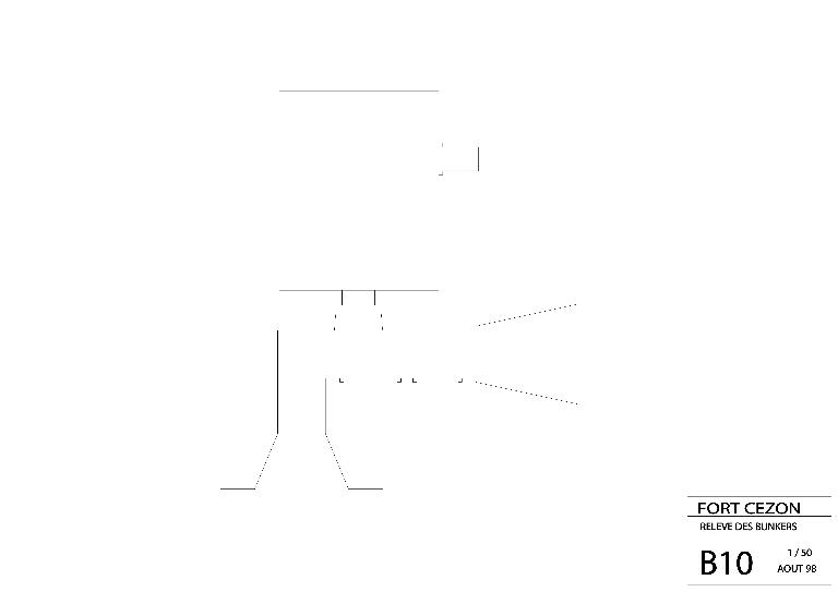 Abri "VF" (Verstärkt feldmäßig) à personnel, adossé au rempart au Nord, Ile Cézon (Landéda)