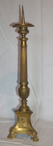 Ensemble 2 de 4 chandeliers d'autel