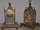 Paire de reliquaires du bienheureux Jean-Marie Vianney